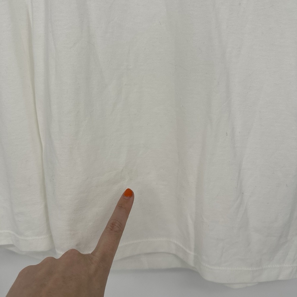 Nike Softball Women's Medium White Rolled Sleeve Shirt The Nike Tee NWT - Picture 5 of 7
